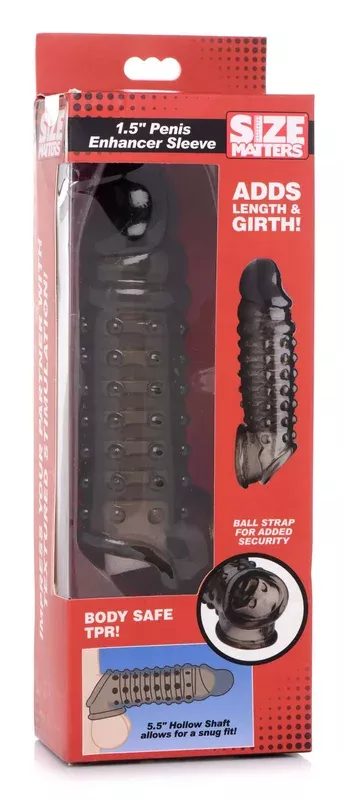 1-5-inch-penis-enhancer-sleeve-smoke 1.5 Inch Penis Enhancer Sleeve Smoke