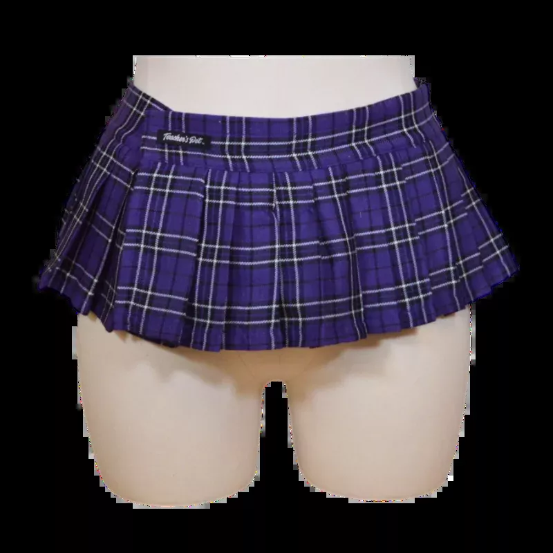 10505-purple-plaid-rip-off-school-girl-skirt-costume 10505 Purple Plaid Rip Off School Girl Skirt Costume