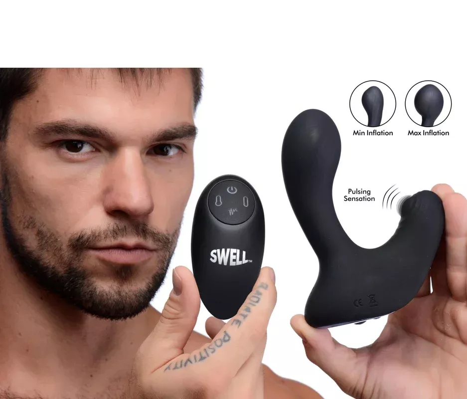 10x-inflatable-tapping-silicone-prostate-vibrator 10X Inflatable and Tapping Silicone Prostate Vibrator