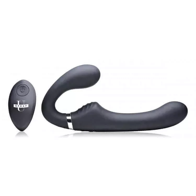 10x-mighty-rider-vibrating-strapless-strap-on-black 10X Mighty Rider Vibrating Strapless Strap-on – Black