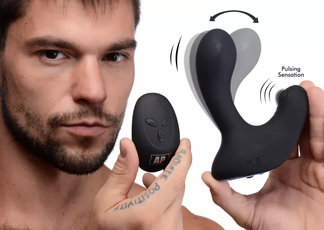 10x-p-pulse-taint-tapping-silicone-prostate-stimulator-with-remote 10X P-Pulse Taint Tapping Silicone Prostate Stimulator with Remote