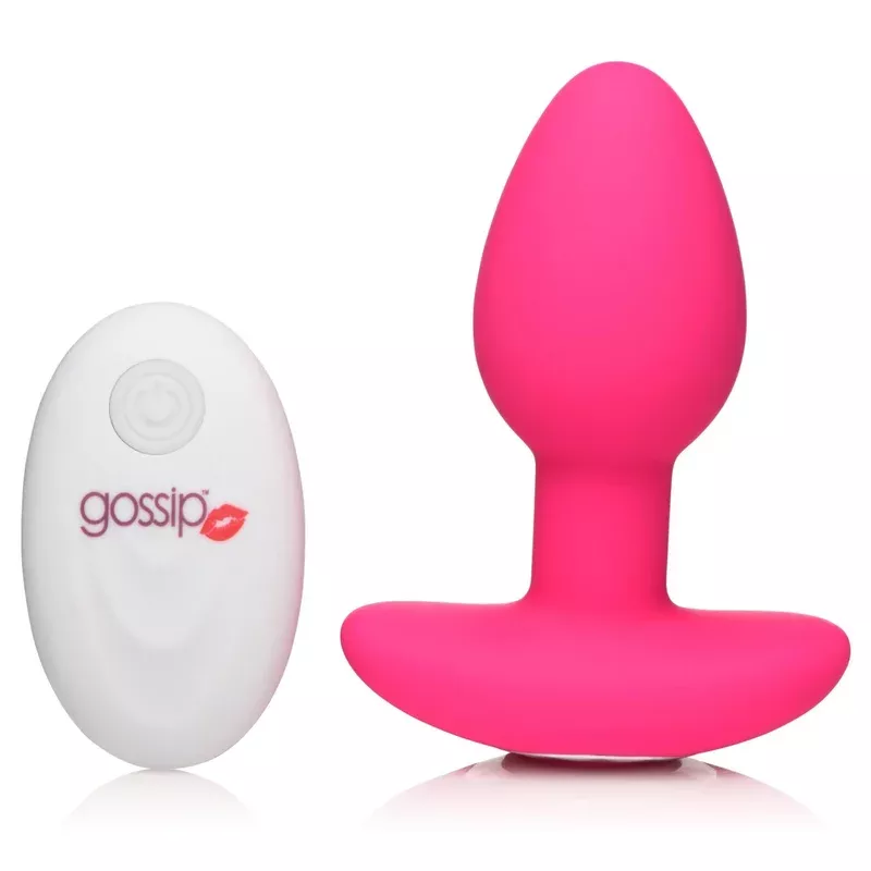 10x-pop-rocker-vibrating-silicone-plug-with-remote-magenta 10X Pop Rocker Vibrating Silicone Plug with Remote – Magenta