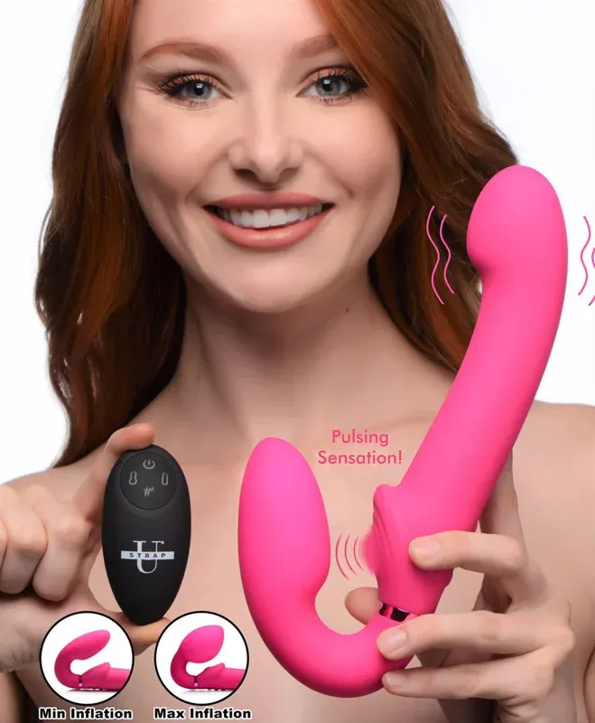 10x-remote-control-ergo-fit-g-pulse-inflatable-vibrating-strapless-strap-on-pink 10X Remote Control Ergo-Fit G-Pulse Inflatable and Vibrating Strapless Strap-on – Pink