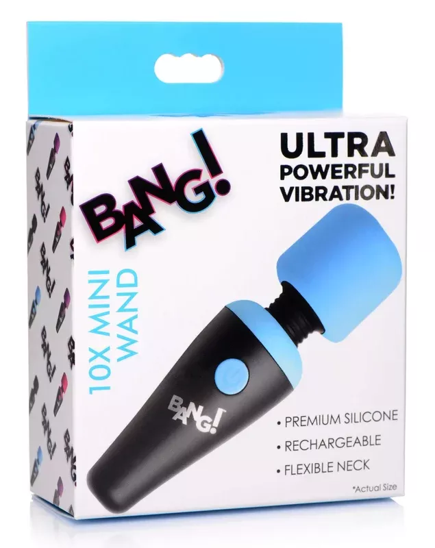 10x-vibrating-mini-silicone-wand-blue 10x Vibrating Mini Silicone Wand – Blue