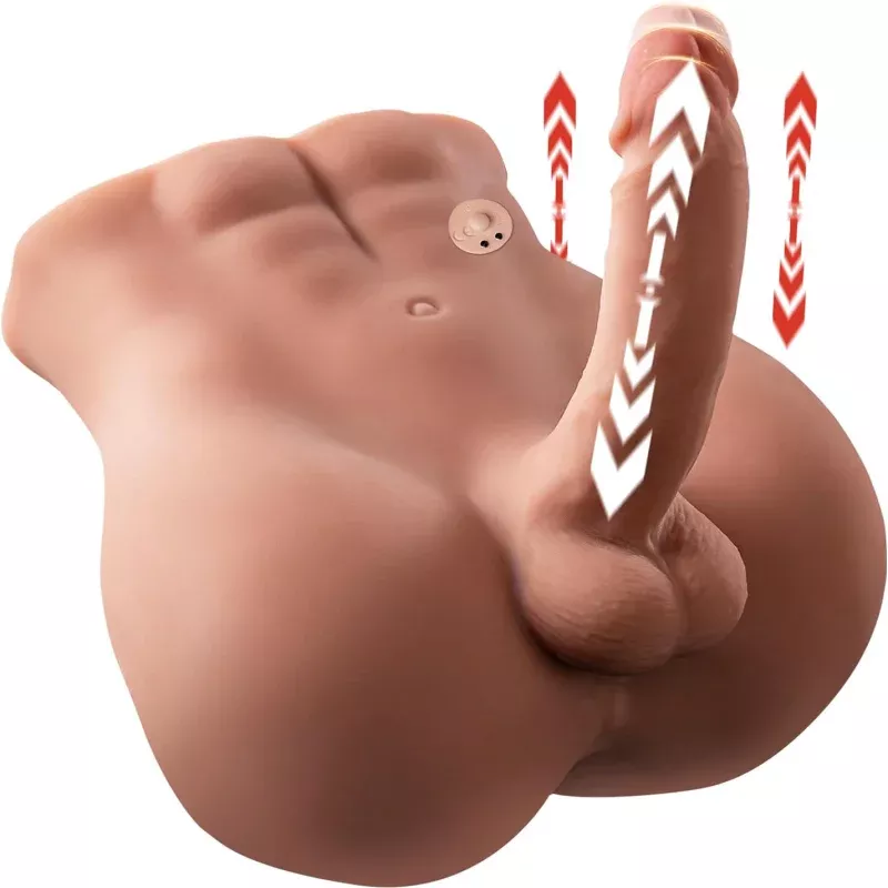 11-46lb-bartley-vibrating-male-sex-doll-torso-with-extendable-dildo 11.46LB Bartley Vibrating Male Sex Doll Torso with Extendable Dildo