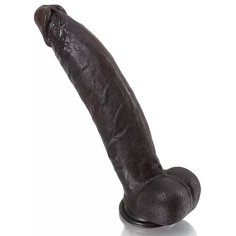12-inch-penis-silicone-butt-plug-realistic-black-dildo-small-testicle-prostate-m 12 inch Penis Silicone Butt Plug – Realistic Black Dildo Small Testicle Prostate Massager