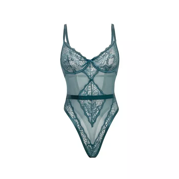 12150-sheer-lace-teddy 12150 Sheer Lace Teddy