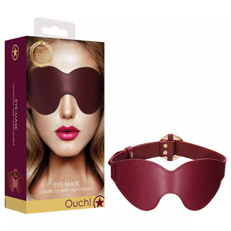 Shots Toys – Ouch Halo Eye Mask (Burgundy)