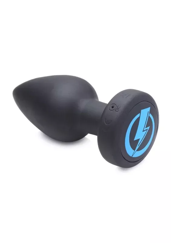 Zeus Vibrating and E-Stim Silicone Rechargeable Anal Plug with Remote Control