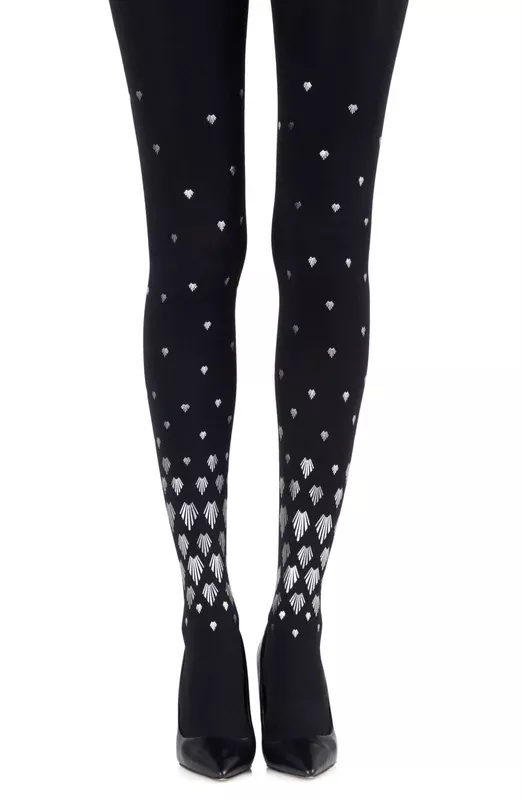 zohara-shell-out-black-print-tights Zohara “Shell Out” Black Print Tights