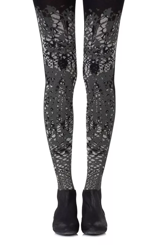 zohara-tip-scale-light-grey-print-tights Zohara “Tip The Scale” Light Grey Print Tights