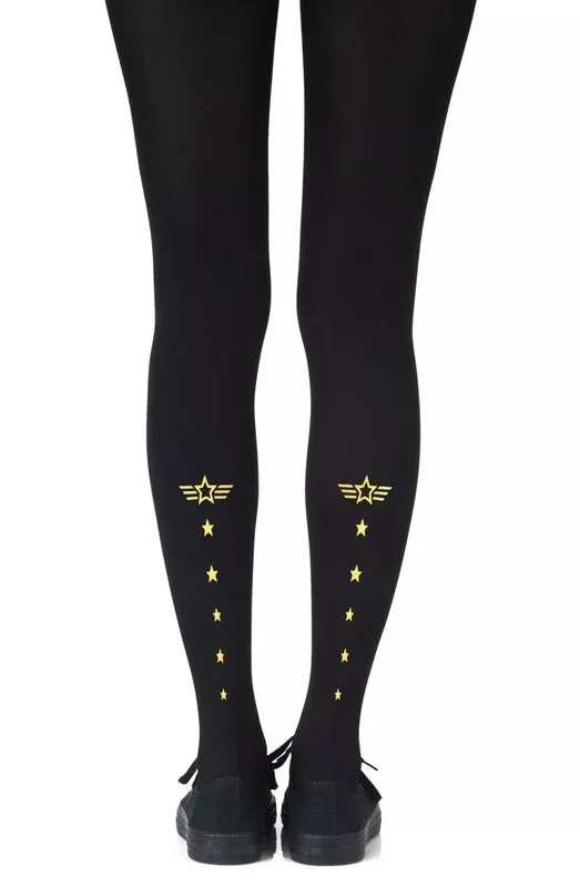 zohara-top-gun-yellow-print-tights Zohara “Top Gun” Yellow Print Tights