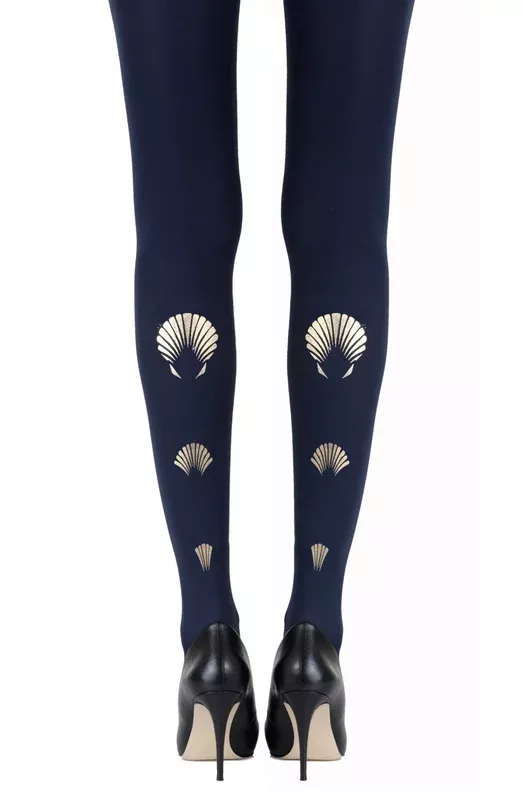 zohara-what-shell-gold-print-tights Zohara “What The Shell” Gold Print Tights