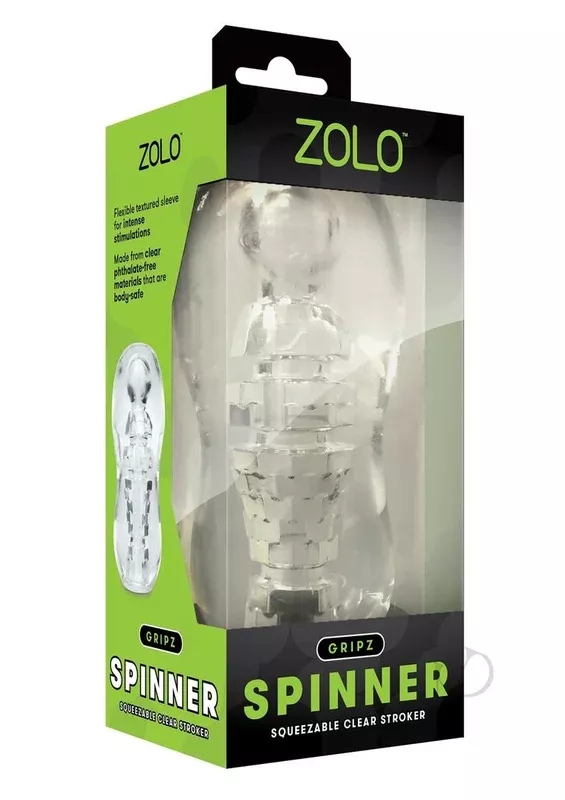 zolo-gripz-spinner-stroker-masturbator-clear ZOLO Gripz Spinner Stroker Masturbator – Clear