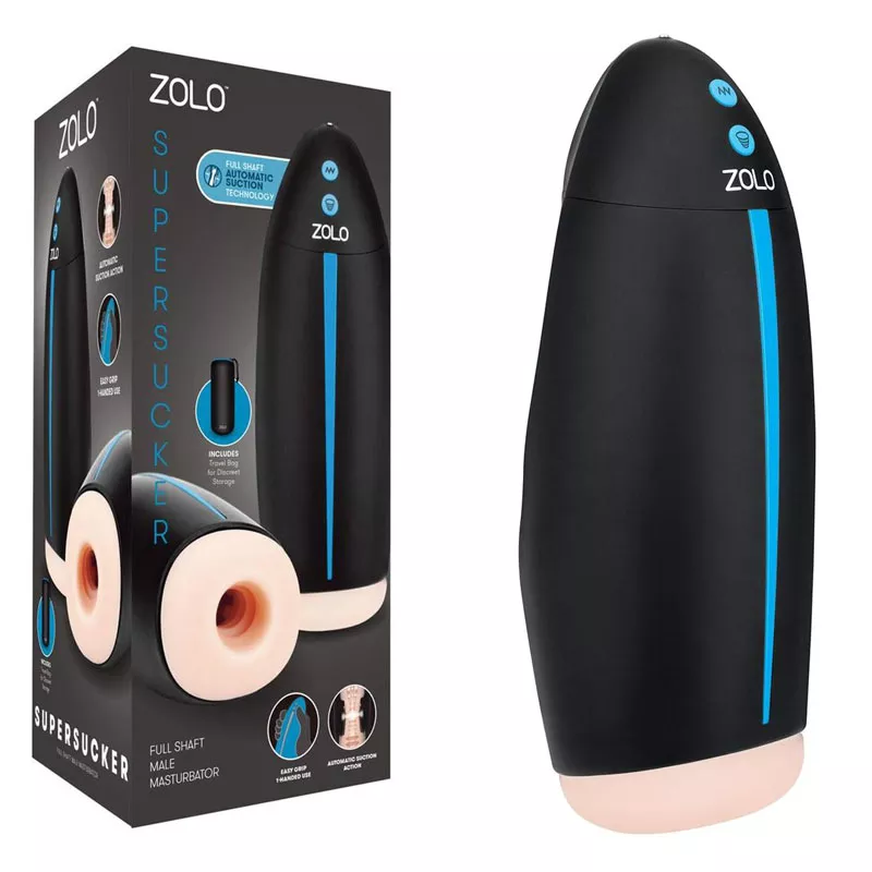 zolo-supersucker-full-shaft-male-masturbator-black-light-flesh Zolo – Supersucker Full Shaft Male Masturbator (Black/Light Flesh)