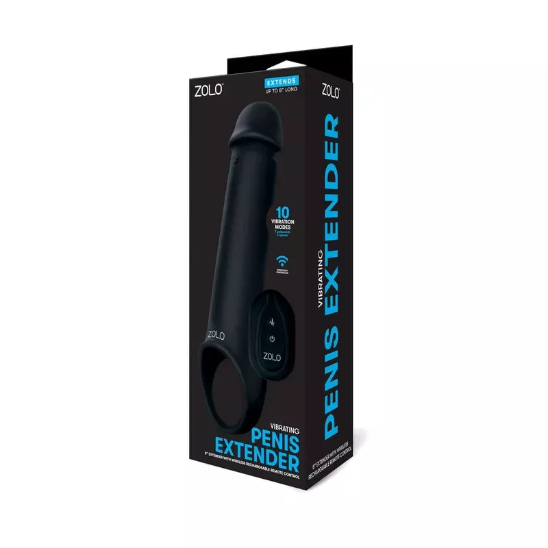 Zolo Vibrating Penis Extender – Black